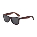 Men's square polarized sunglasses featuring vintage tortoiseshell frames and dark lenses - Matte Tortoise Frame G15 Green Lens (C6)