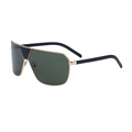 Lunettes de soleil polarisées oversize avec monture en métal doré et verres vert foncé - Or Mat Noir Brillant Verres Verts G15 (C4)
