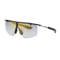 Sport-Radsonnenbrille mit gelb verspiegelten Gläsern und schwarzem Rahmen für Outdoor-Sport - Gunmetal-Schwarzer Rahmen Goldene Beschichtung Glas (C7)