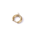 Aro grueso dorado pulido con cierre de bisagra invisible y estilo minimalista - Dorado 2.5*8mm (1 Pieza)