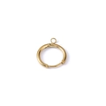Aros redondos dorados de acero inoxidable con bucle de enganche para joyería DIY - Dorado 1.6*10mm (1 Pieza)
