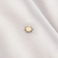 Pendentif étoile soleil doré minimaliste en acier inoxydable pour création de bijoux - Forme de Soleil à 24 Branches
