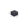 Matte black jewelry drawer box for necklaces and rings, 5x5x3.5cm compact size - 5x5x3.5cm / Black (A3468)