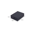 Minimalist black drawer jewelry gift box with ribbon handle size 12x8x3cm - 12x8x3cm / Black (A3472)