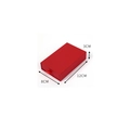 Textured red drawer jewelry gift box made of hard cardboard measuring 12x8x3 cm - 12x8x3cm / Red (A3479)