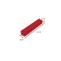 Red rectangular drawer jewelry box for necklaces 21x4x3cm with matching ribbon pull - 21x4x3cm / Red (A3480)
