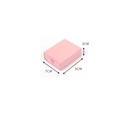 Pink drawer jewelry box with ribbon handle and 9x7x3cm dimensions on white background - 7x9x3cm / Pink (A3490)