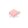 Pink drawer jewelry box for necklaces with ribbon handle and 9cm size dimensions - 9x9x3.2cm / Pink (A3491)