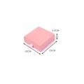 Pink drawer jewelry box with ribbon handle 10x10x3.5cm for necklace and bracelet gifts - 10x10x3.5cm / Pink (A3492)