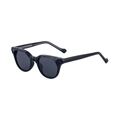 Lunettes de soleil œil de chat noires chic avec monture géométrique et verres gris - C1 Gris Complet (Monture Noire)