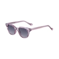 Lunettes de soleil cat-eye tendance avec monture violet clair et verres gris dégradés - C4 Monture Violet Clair (Violet Dégradé)