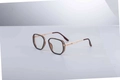 Retro square photochromic sunglasses with black frame and golden metal temples - Black Brown Gold Frame Turn Brown Lens (C7)