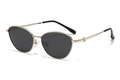 Occhiali da sole polarizzati cat-eye da donna con montatura dorata e lenti grigio scuro - Montatura Oro Lente Nera (C2)
