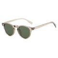 Occhiali da sole rotondi polarizzati vintage con montatura grigio e lenti verdi classiche - Standard / Regolare (incl. 13% IVA) montatura champagne, lenti verdi