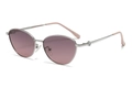 Lunettes de soleil œil de chat polarisées avec monture argentée et verres dégradés - Monture Argentée Verre Rose Dégradé (C5)