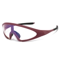 Cycling sunglasses with burgundy matte frame and purple-coated photochromic lenses - Photochromic / Regular (Incl. 13% VAT) Dark Red Frame