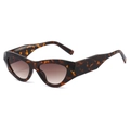 Gafas de sol vintage cat eye con montura de carey y lentes degradadas - Régulier / Montura de Leopardo / Lentes Té
