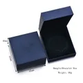 Detail van de donkerblauwe sieradendoos voor armbanden met fluwelen voering en maten - Armbanddoos (Zonder Logo)