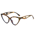 Chic butterfly frame sunglasses in tortoiseshell pattern with pearl temple detail - Standard Leopard Print Frame