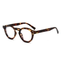 Classic round sunglasses featuring a vintage tortoiseshell frame and silver metal accents - Regular / Regular Tortoiseshell Frame Clear Lenses (Incl. 13% VAT)