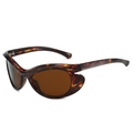 Vintage leopard print cat-eye sunglasses with thick tortoiseshell frames and brown lenses - Regular / Regular (Incl. 13% VAT) Leopard Frame All Tea Lenses
