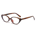 Vintage cat eye sunglasses in tortoiseshell pattern with metallic dot accents - Regular / Tortoise Frame Clear Lens