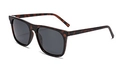 Classic tortoise shell TR frame sunglasses with polarized dark lenses for unisex style - Leopard Frame Grey Lens