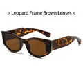 Gafas de sol ojo de gato chic con montura de leopardo y cristales marrones - Montura de Leopardo / Lentes Té
