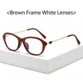 Occhiali cat-eye retrò con montatura color tè, aste dorate e lenti trasparenti donna - Standard / Standard (incl. 13% IVA) montatura color tè con lenti bianche