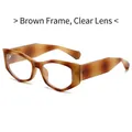 Lunettes œil de chat rétro avec monture écaille de tortue épaisse et verres clairs style tendance - Standard / Standard (TVA 13 % incluse) monture thé avec verres blancs