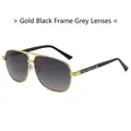 Occhiali da sole aviator polarizzati con montatura oro e nera e lenti grigio scuro - Montatura Oro Nero Lente Nero Grigio
