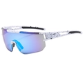 White Splatter Blue Mirror