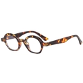 Occhiali da sole vintage tartarugati con montatura spessa in acetato su fondo bianco - Montatura Tartarugata Lente Chiara