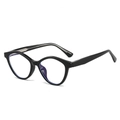 Montatura per occhiali cat-eye TR90 nero elegante con lenti anti-luce blu da donna - Montatura Nera Lenti Trasparenti
