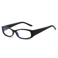 Occhiali anti-luce blu neri con montatura classica completa e lenti protettive donna - Montatura Nero Lucido / Lenti Trasparenti