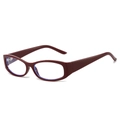 Montatura occhiali ovali vintage da donna in rosso scuro lucido con lenti anti-luce blu - Montatura Bordeaux Lenti Trasparenti