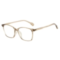 Montatura per occhiali quadrata TR90 trasparente marrone chiaro stile minimalista - Montatura Champagne