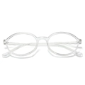 Monture de lunettes de lecture ovale en TR90 transparent anti-lumière bleue C11 - Monture Transparente Verres Transparents