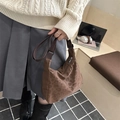 Große Hobo-Tasche mit braunem Leopardenmuster und verstellbarem Schultergurt - Leopardenmuster (2813) / Braun