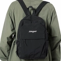 Mochila de nylon negro con logotipo songuo blanco para uso diario casual y moderno - Negro