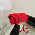 Vibrant red waterproof sports duffle bag with a wide shoulder strap and secure buckle - Large / Red