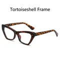 Chic cat-eye tortoiseshell frames with blue light blocking lenses for women - Tortoiseshell Frame