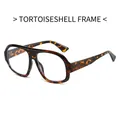Montatura per occhiali quadrata oversize retrò con finitura tartarugata classica - Montatura Tartarugata
