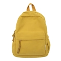 Zaino minimalista in velluto a coste giallo con grande capacità e stile vintage - Giallo