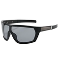 Outdoor Radsport-Sonnenbrille mit schwarzem Rahmen und grauen Gläsern für den Sport - Normal / Schwarzer Rahmen Hellgraue Linsen