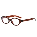 Montatura occhiali ovale marrone traslucido da donna con lenti anti-luce blu - Montatura Marrone / Lente Chiara (Anti-Luce Blu)