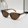 Occhiali da sole cat eye con montatura tè traslucida e lenti marroni coordinate - Montatura Tè Lenti Tè