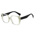 Lunettes de soleil rétro carrées surdimensionnées avec monture jaune clair et branches noires - Standard / Régulier (incl. 13 % TVA) monture jaune et branches noires avec verres blancs
