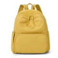 Zaino minimalista in nylon giallo brillante con grande capacità per donne moda - 21*11*28cm / Giallo