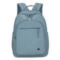 Leichter Morandi-blauer Outdoor-Rucksack aus wasserfestem Nylon für Wandern und Reisen - Cyan
